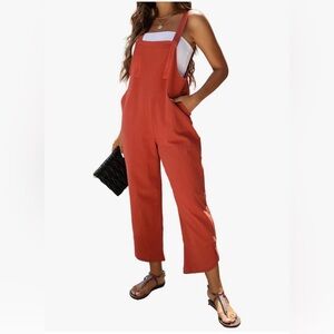 Brick Red Overalls